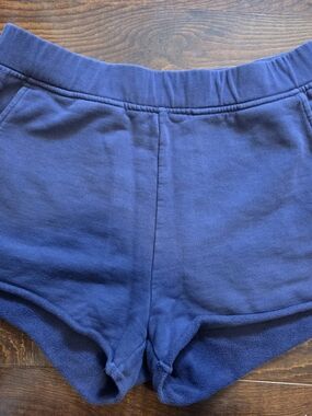 Left on Friday purple shorts